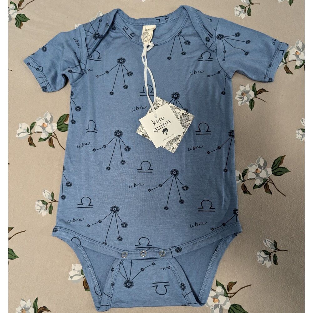 NWT Kate Quinn Libra LS Bamboo Bodysuit size 12-18 Months